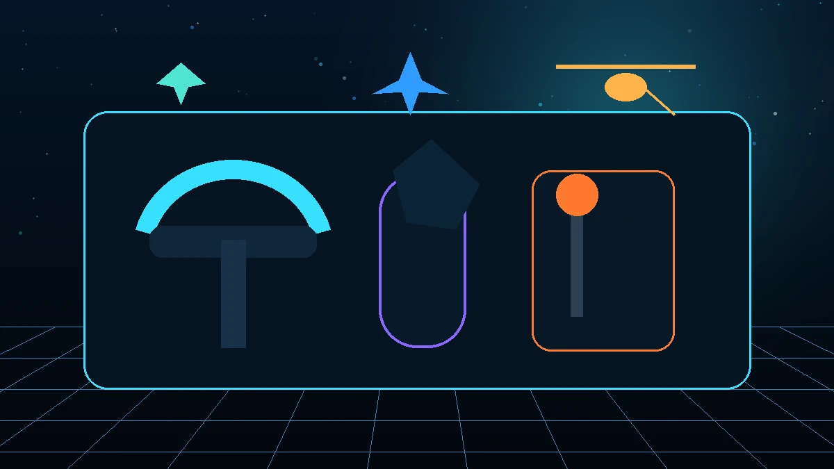 Custom illustration comparing a flight yoke and a flight stick